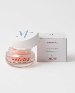 Theris Cosmetici MAGIQUE Burro Struccante, gentle cleansing butter in a jar, suitable for removing makeup and impurities from skin.